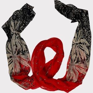 Printed light scarf
